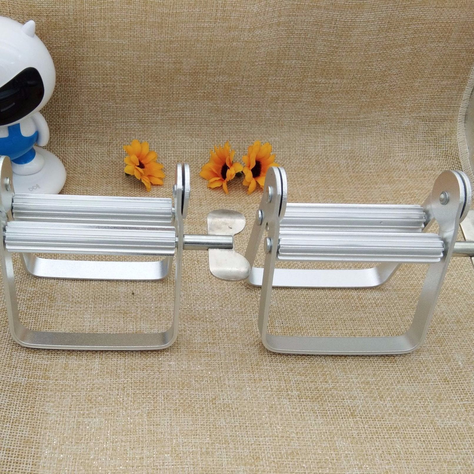 Handmatige monsterdispenser voor tandpasta, metaalpigment, roestvrijstalen verfknijper, tandpasta-extruder._voghion.com