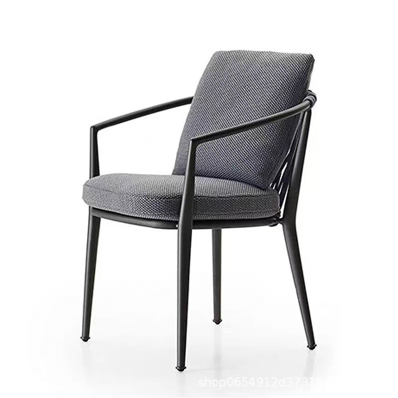 silla de caña de patio respaldo de aluminio al aire libre silla de caña terraza patio al aire libre silla de caña de jardín