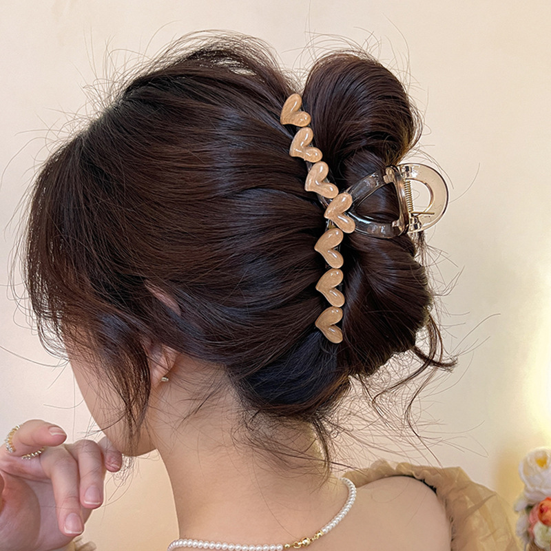 ドーパミンコントラストカラーグリッパー女性のかわいい多用途ヘアピン韓国スタイルのハイエンドヘアピン 2025 新しいアクリルヘアアクセサリー|undefined