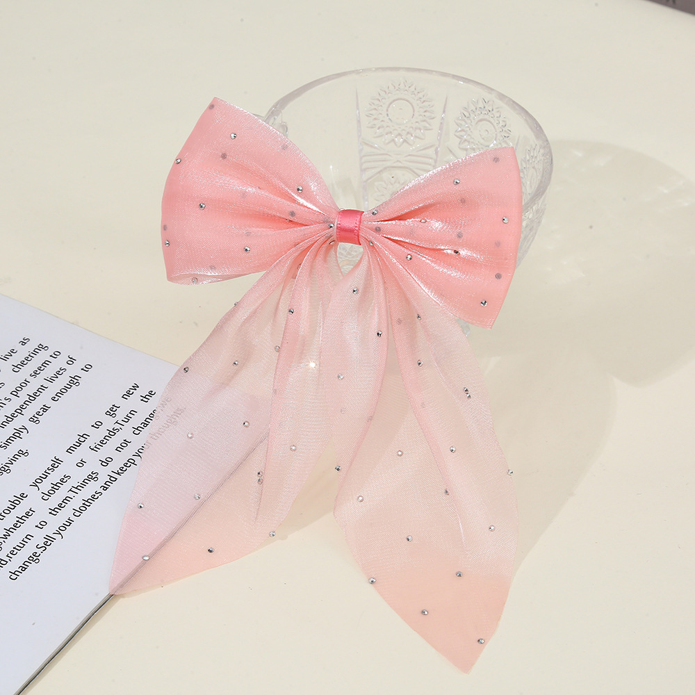 Pequeño viento fragante, gran sauce, punto de plata, cola de golondrina, lazo, accesorios de joyería de bricolaje hechos a mano, accesorios para el cabello de pinza de gasa