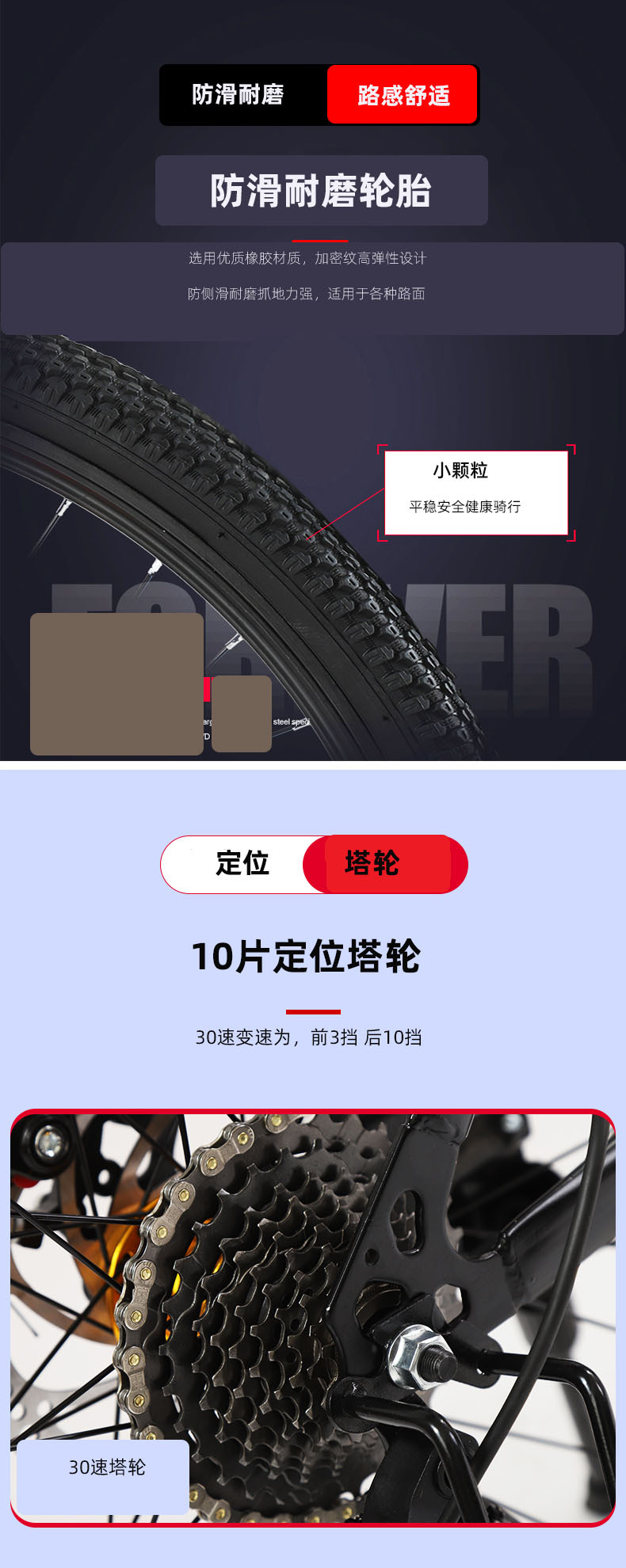 上海永久牌变速自行车成人单车碟刹越野山地车bicycle 山地自行车详情16