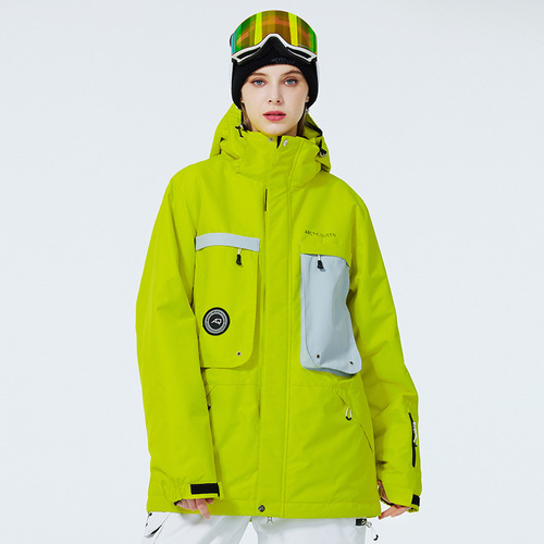 Women's and Men's Skiwear Winter Outdoor Windproof and Warm Thick Single and Double Snowboard Ski Jacket New Arrival