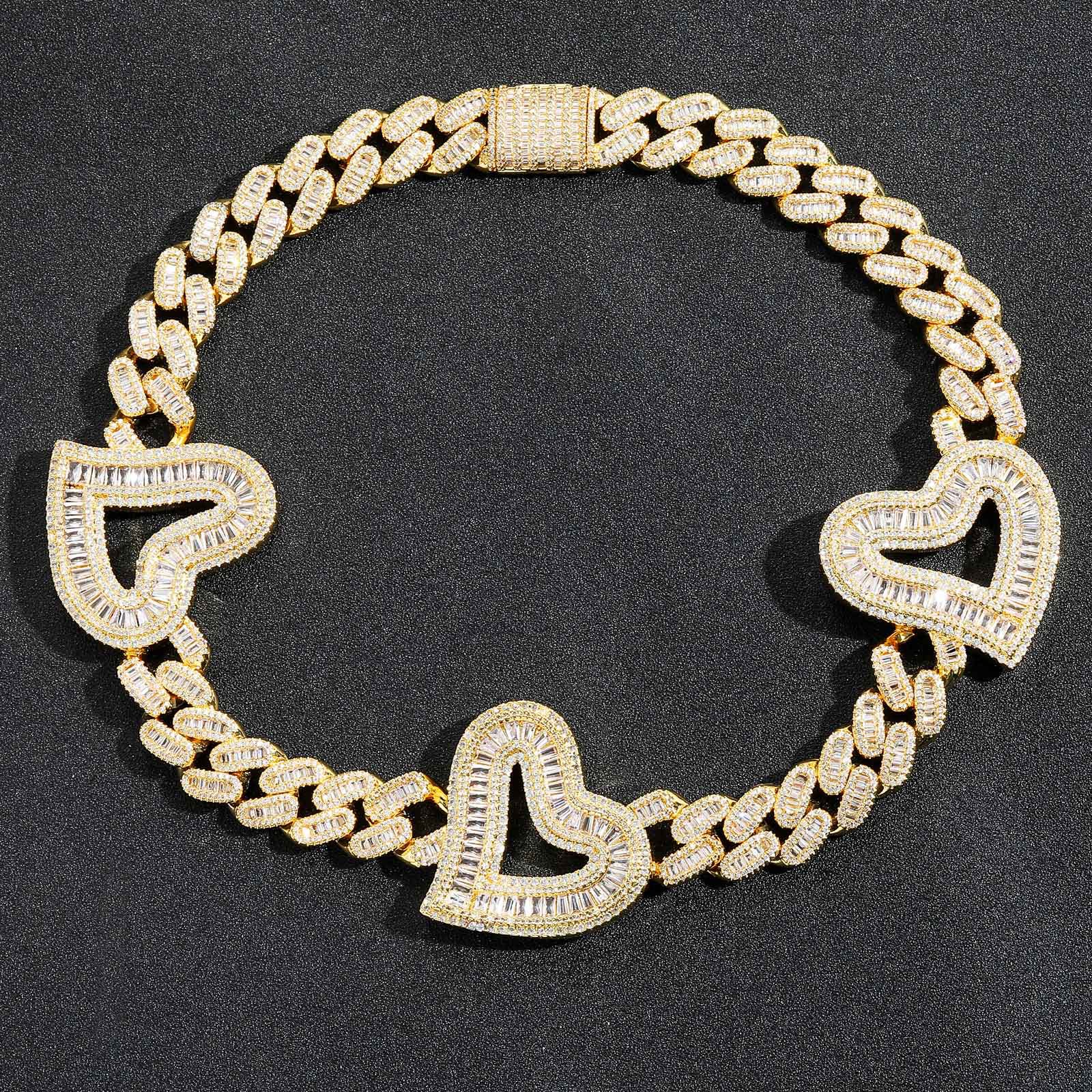 Hip Hop Love Cuban Chain with Silver