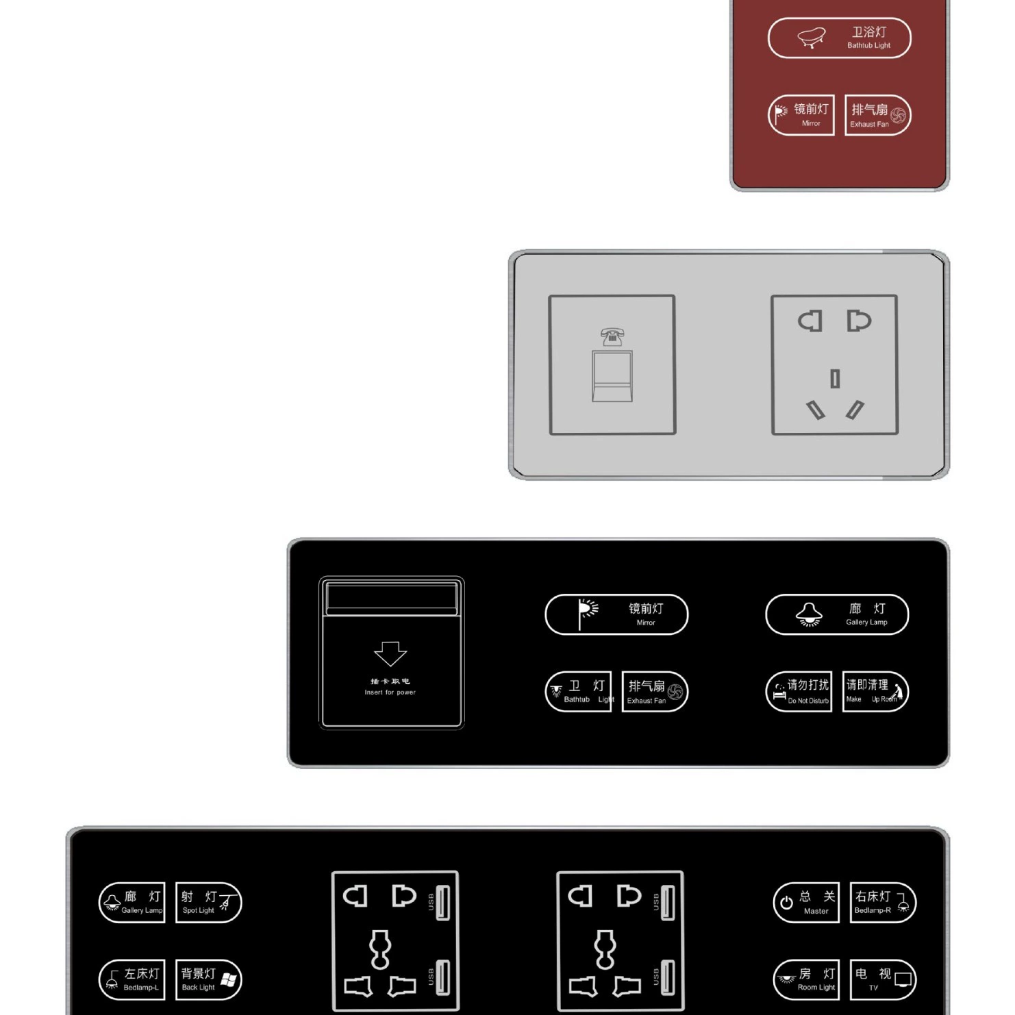 Умная настенная розетка USB с пятью отверстиями для переключения точки, переключатель розетки, управление через Wi-Fi