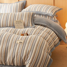 牛奶绒被套单件150x200x230秋冬季珊瑚绒被罩法兰绒双面加绒被单4