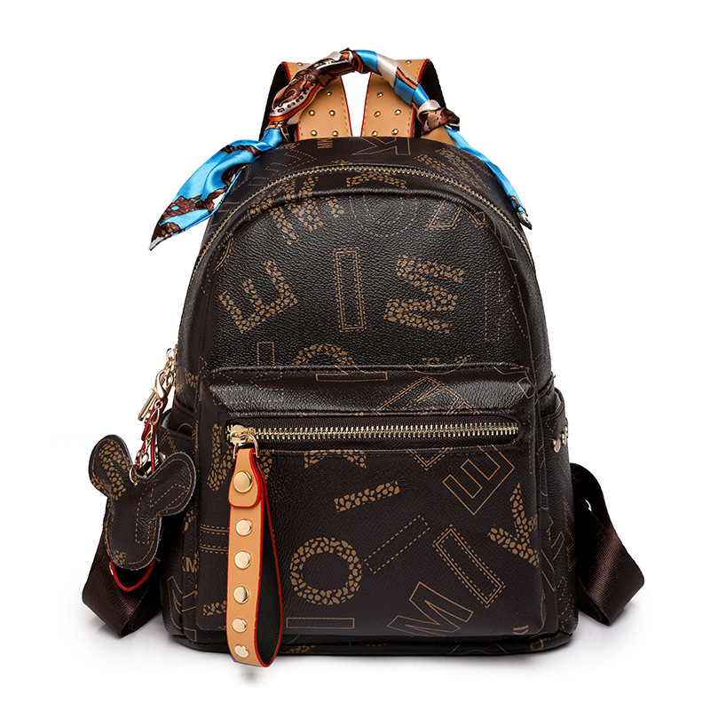 2024 nuevo bolso de las mujeres mochila moda estudiante mochila carta de impresión bolsa de gran capacidad bolsos de las mujeres al por mayor