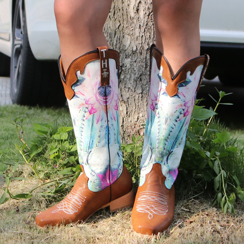 Europe and the United States cross-border 40-43 leather boots 2021 ...