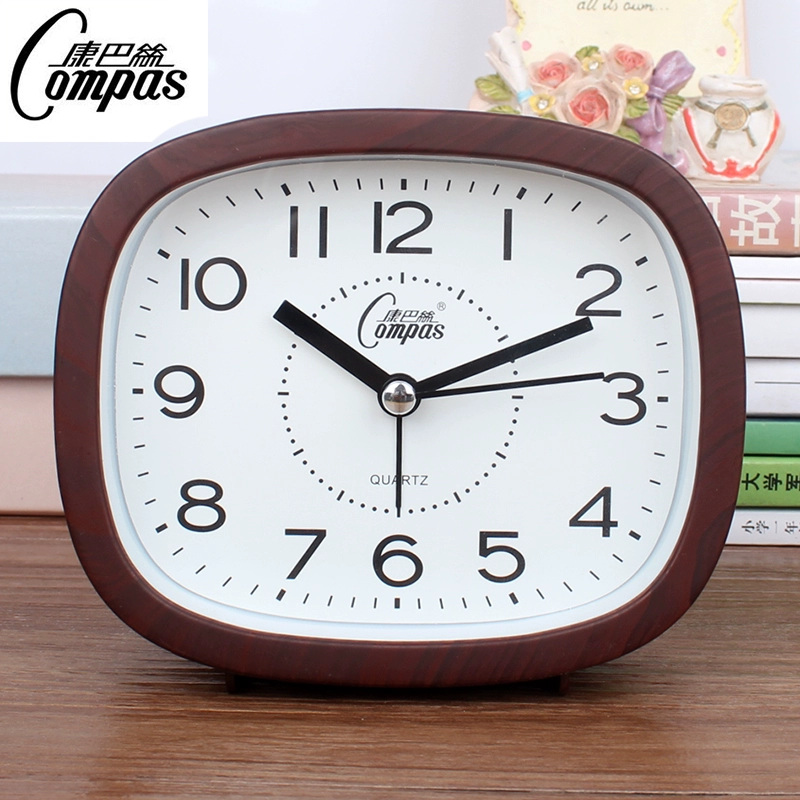 Бесшумный будильник Kangba, простой, маленький, ученик магистратуры Такамацу с большим колокольчиком, спальня с маленькими часами