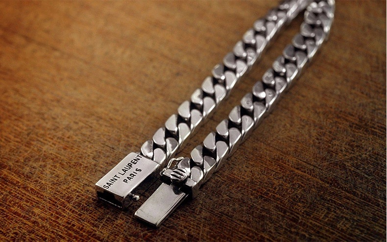 Men's Gender Plating Design Retro Punk Letter Copper Plating Men's Bracelets Men's Chain Bracelets