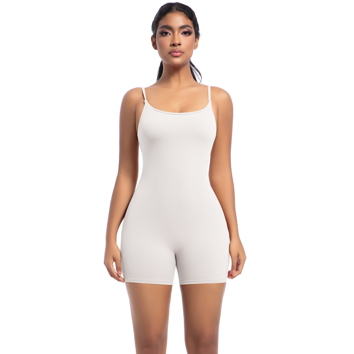 Neuer Stil Naked Feel Strap Jumpsuit Tanz Lauf Fitness Sport Enger Yoga-Anzug_voghion.com