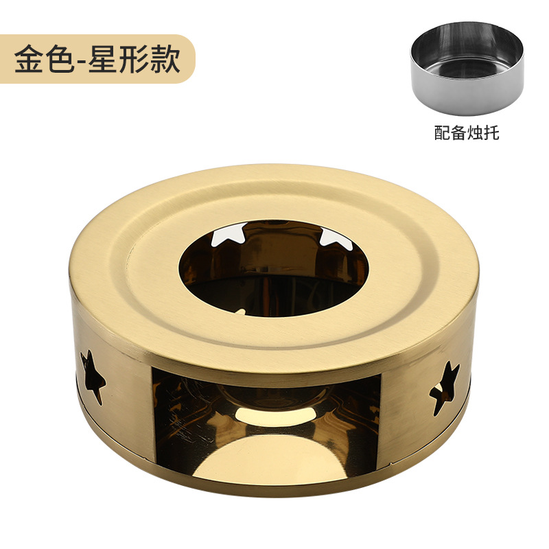 Estilo coreano de acero inoxidable té calentador hogar al aire libre estufa té cocina calefacción base té calentador ventas directas de la fábrica en stock