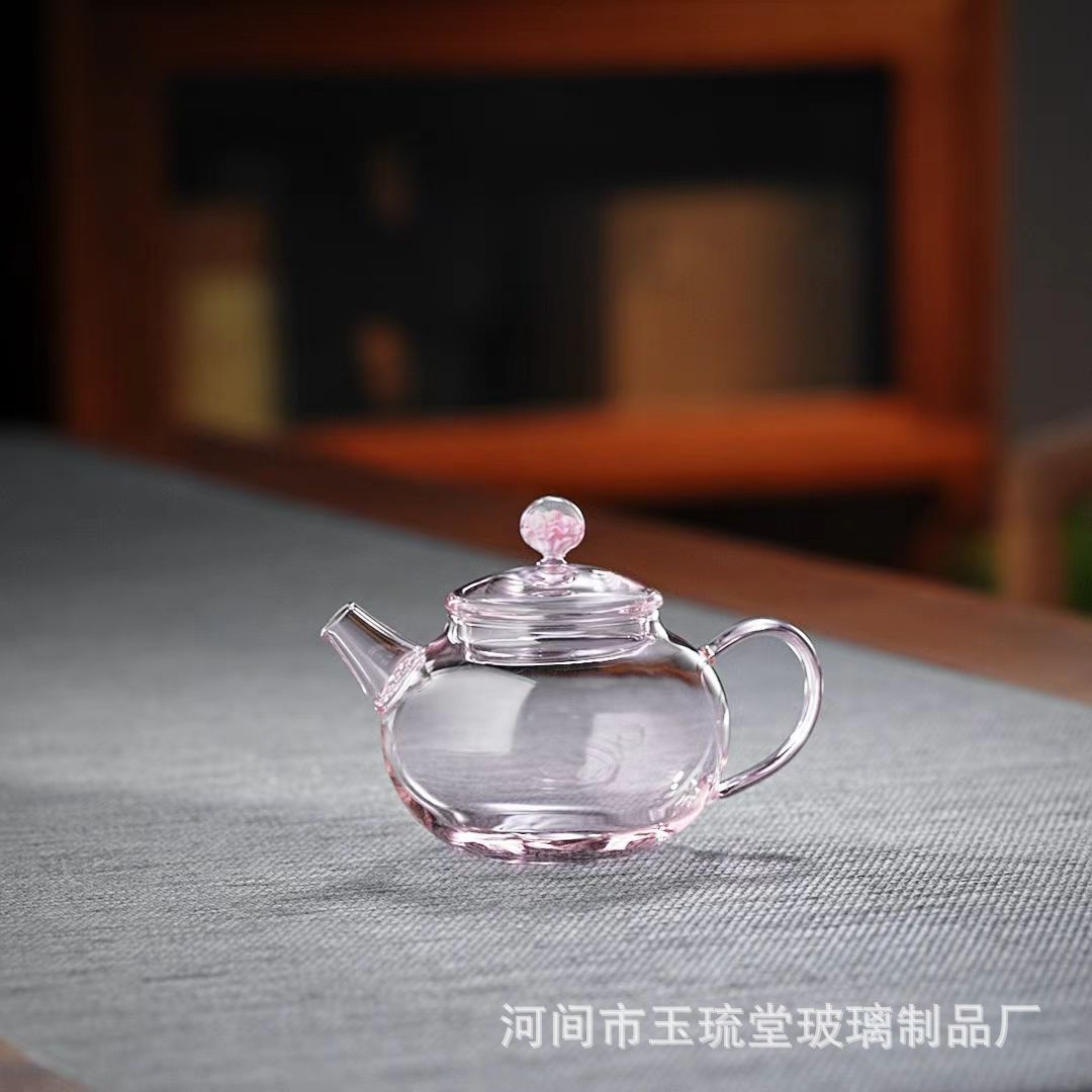 小茶壶玻璃泡茶壶迷你泡茶壶一人用透明小容量绿茶壶专用泡茶批发