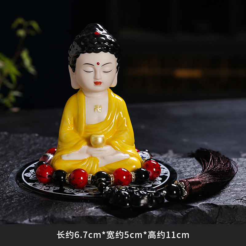 Maitreya Buddha Sitting in Meditation, Maitreya Buddha Ceramic Statue, Large Belly Buddha for Peace and Safety, Wholesale Manufacturer, Car Decoration