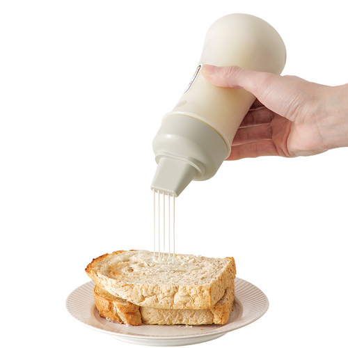 Household plastic squeeze sauce bottle, kitchen tomato salad 5-hole squeeze bottle, sand bottle, honey jar, oil-consuming sauce bottle