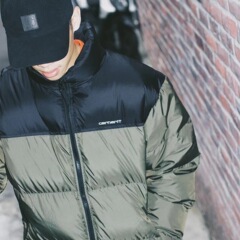 卡哈特立领棉服防寒防风冬季款外套限定绣花加厚男女同款情侣潮牌