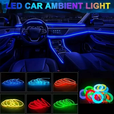 Avtomobil Simsiz Daxili Dekorasiya LED Zolağı, USB Soyuq Atmosfer İşığı