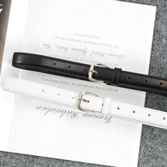 Belt women's casual versatile simple thin belt Korean style retro pin buckle dress pants belt student belt for women