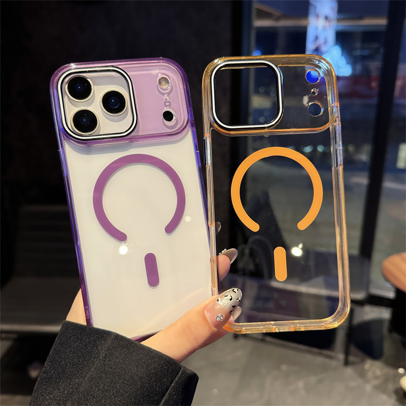 超薄冰透磁吸适用iPhone17PROMAX手机壳亚克力硬壳苹果17保护套16|undefined
