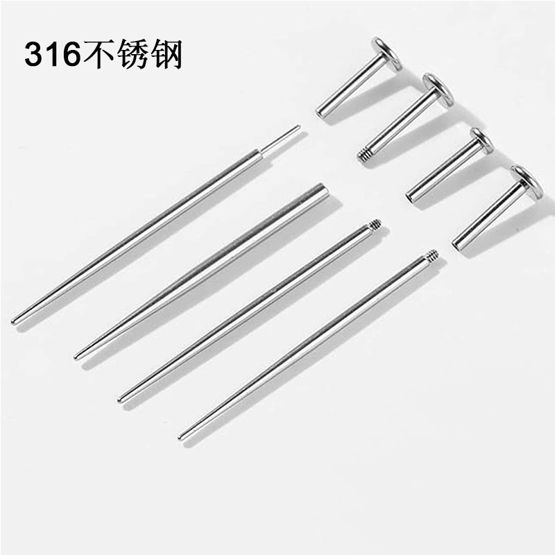 Lip piercing stainless steel, auxiliary earrings, accessories