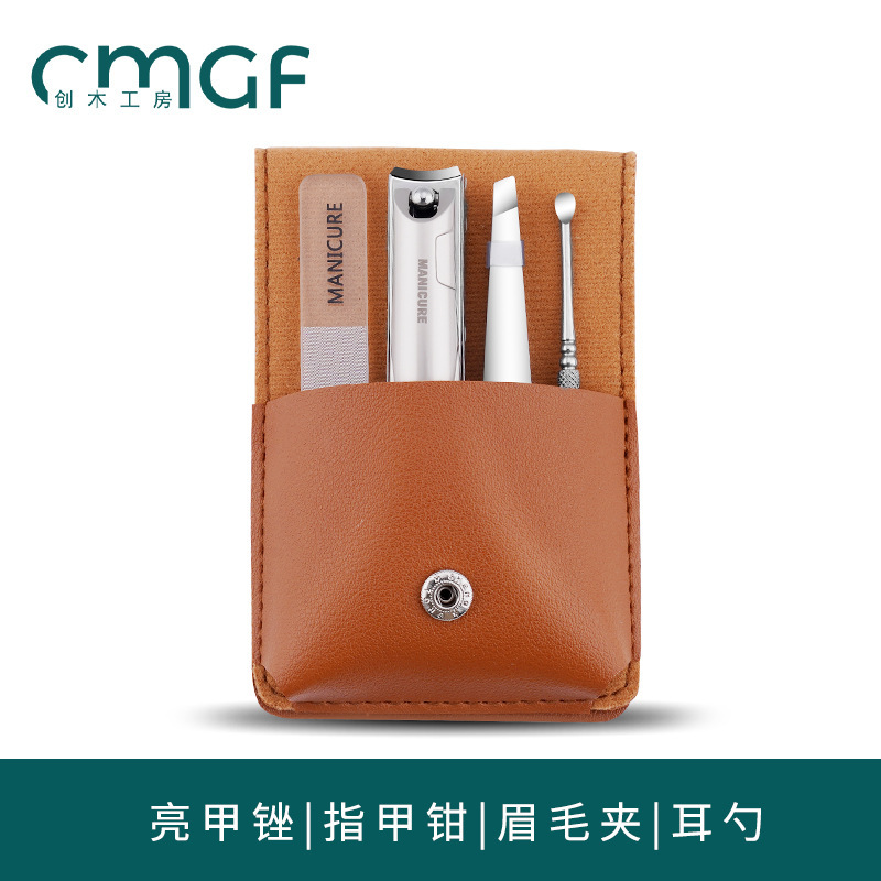 Pedicure Kit Uña cortadora de uñas casera inclinada conjunto completo de herramientas portátiles alicates de uñas para hombres y mujeres