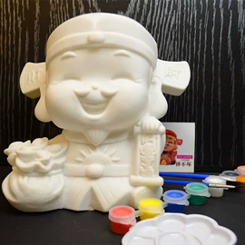 陶瓷彩绘沙画;动植物仿真;储蓄罐