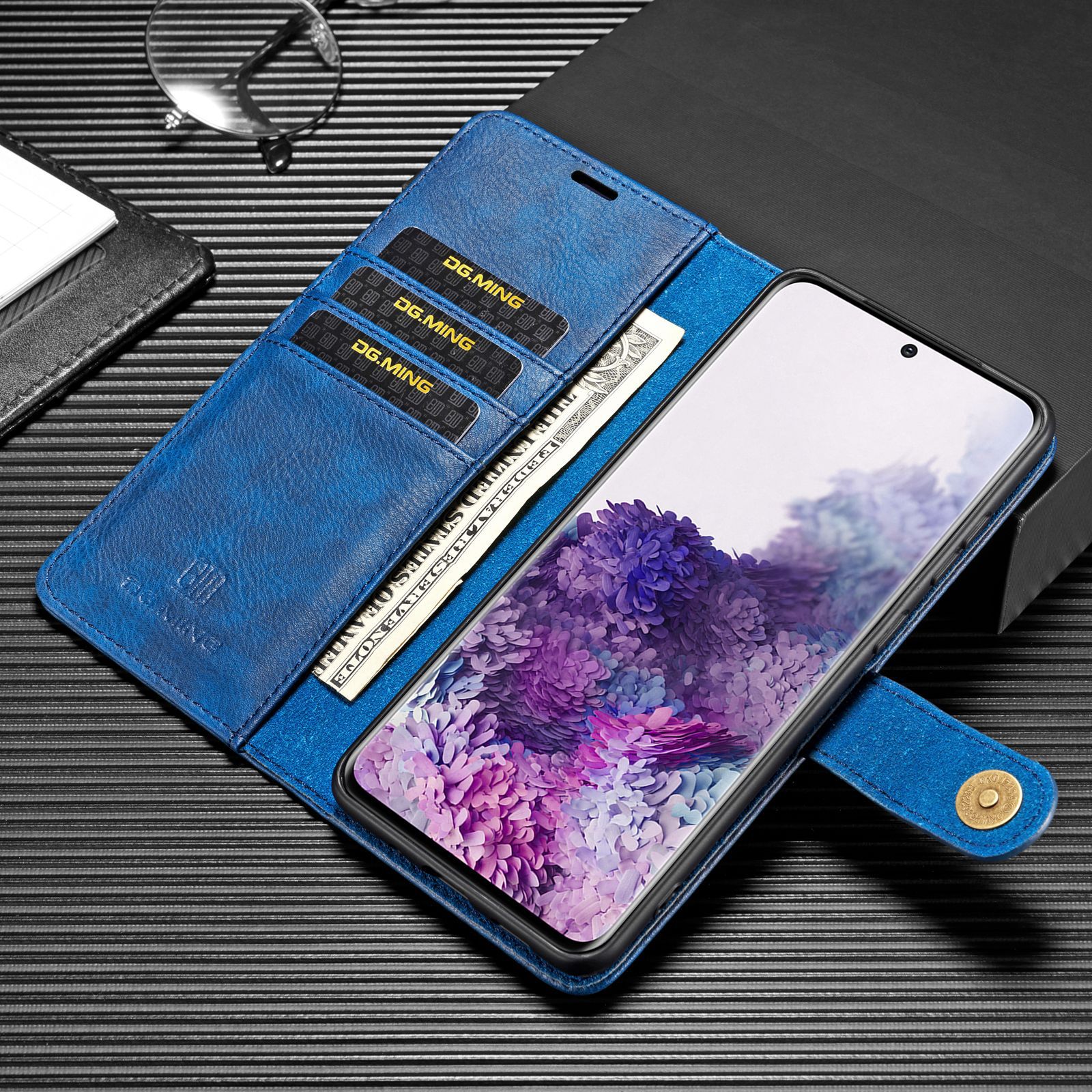 Magnetiskt läderfodral för samsung s21-serien och s23-modellerna_voghion.com