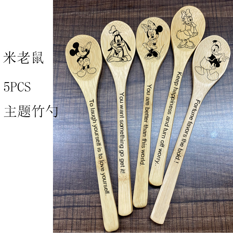 竹勺5pcs-米老鼠