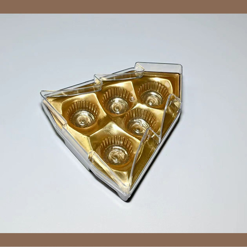 5 árbol de Navidad caja de plástico chocolate Jinsha bola dulces caja de regalo de boda caja de plástico transparente