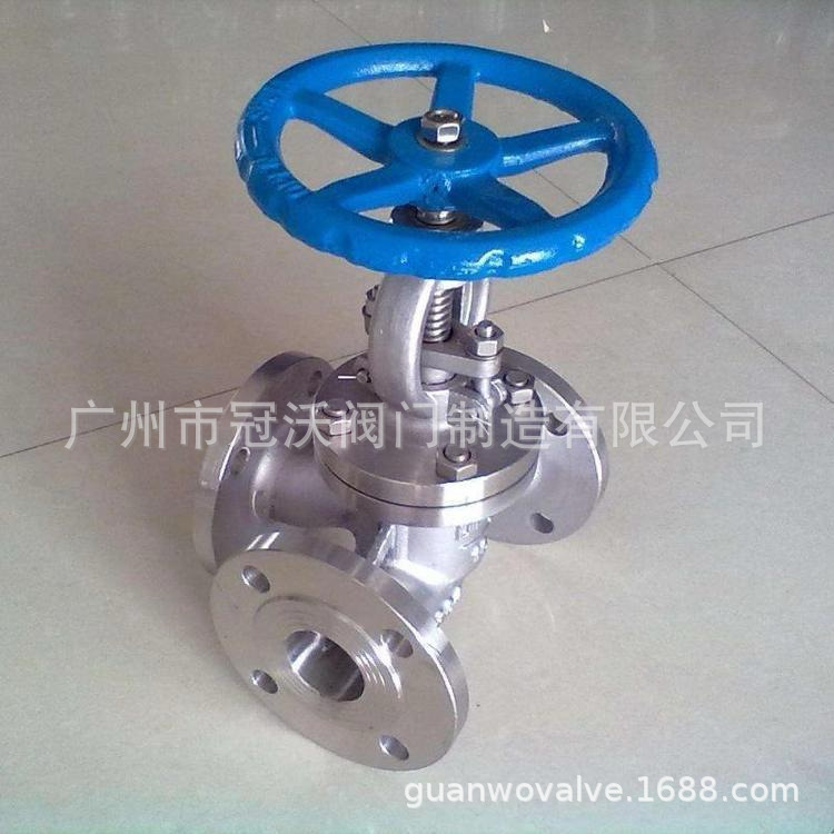 KJ43FPPL-16P不锈钢三通抗生素截止阀抗菌素法兰截止阀三通截止阀