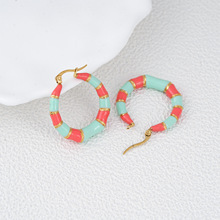 JUSTOP �Ꭷˮ��ϵ����ײɫ������ Hoop ���h 18K ���僶���