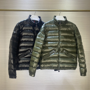 Mengjia down Jacket Autumn and Winter Classic Basic Short Stand Collar Thin Men's down Jacket Business Casual Warm Jacket