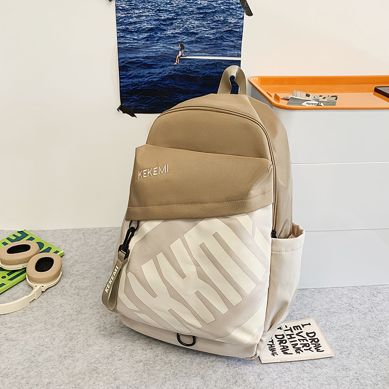 Mochila escolar, bolsa para estudiantes de secundaria y preparatoria, gran capacidad, resistente al desgaste, estilo urbano simple, gran capacidad, resistente al desgaste, doble hombro de viaje