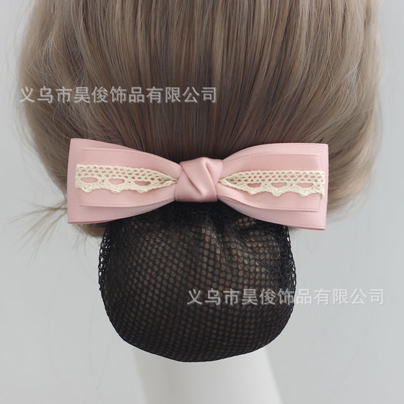 New Simple Professional Hair Accessories for Office Workers, Hair Clips for Hotel and Restaurant Staff, Bow Hair Nets, Nurse Hair Accessories