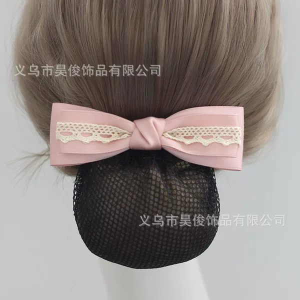 New Simple Professional Hair Accessories for Office Workers, Hair Clips for Hotel and Restaurant Staff, Bow Hair Nets, Nurse Hair Accessories
