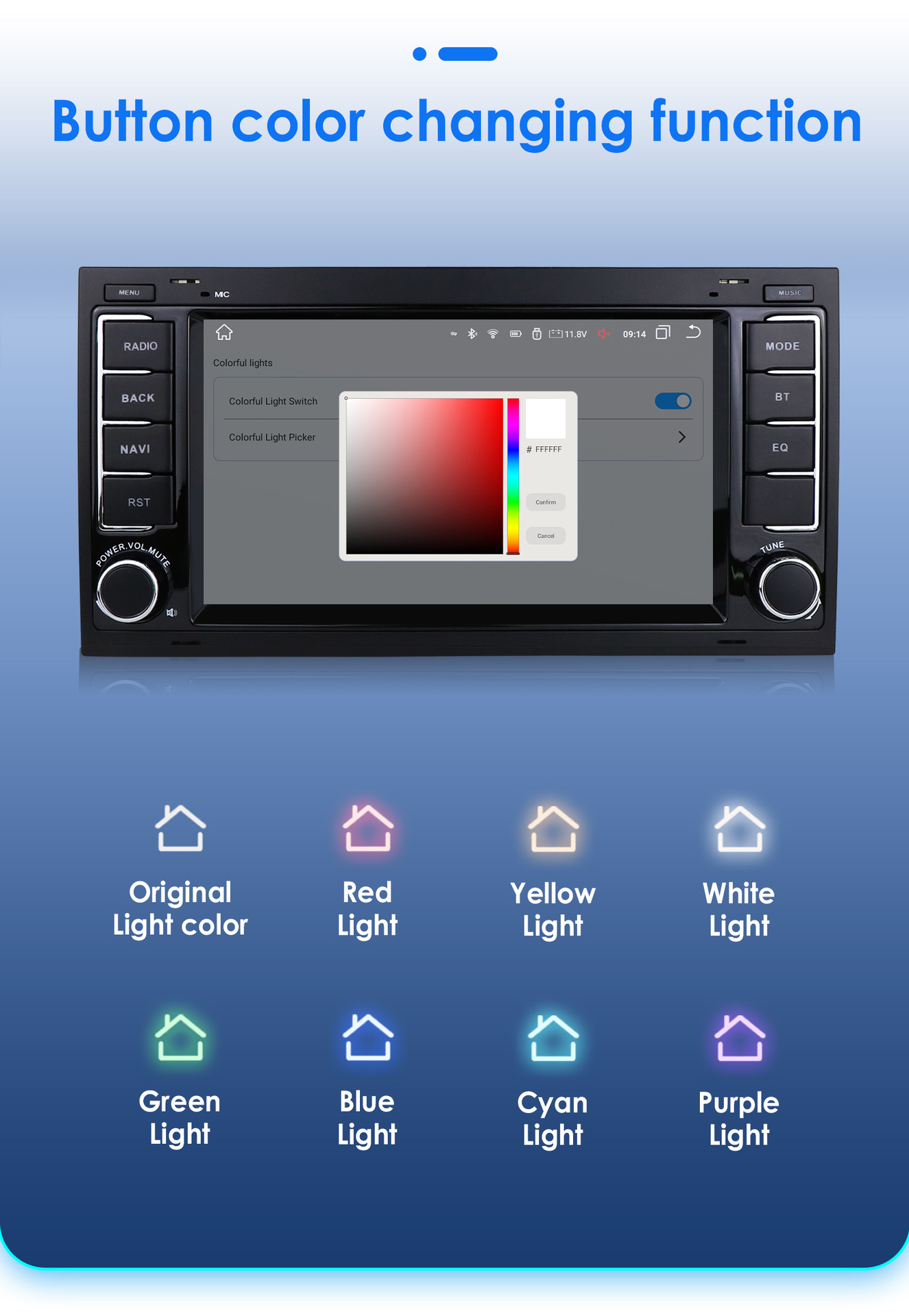 Cross-border models are suitable for Volkswagen Touareg 04-09 large-screen reversing image Android car navigation DVD navigator