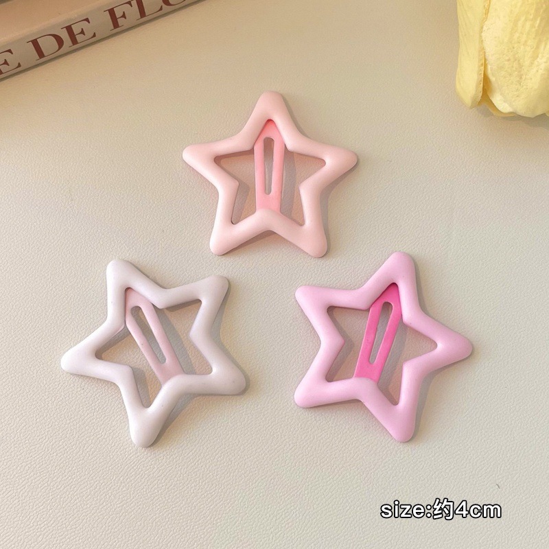 Dopamina de color estrellas amor clip de cabello de la niñez clip de fránta clip de cabello BB clip de cabello adorable joyas de cabello