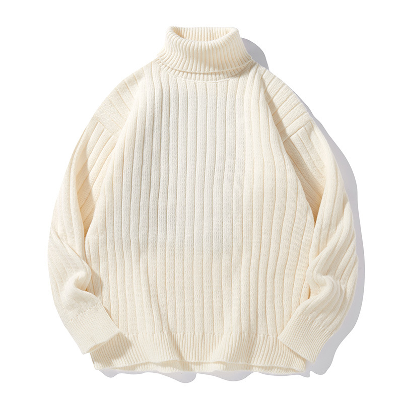 Herren-Rollkragenpullover, Winterstrick, lässig, locker, dick, warm – Modetrends_voghion.com