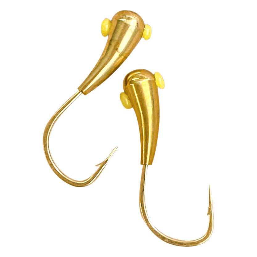 Gancho de cabeza de cobre productos genuinos mar de oro Xi colgante de cobre hecho a mano Diente de lobo tradicional N ° 5 cobre Tuo perforado pesca de invierno carpa pesca salvaje