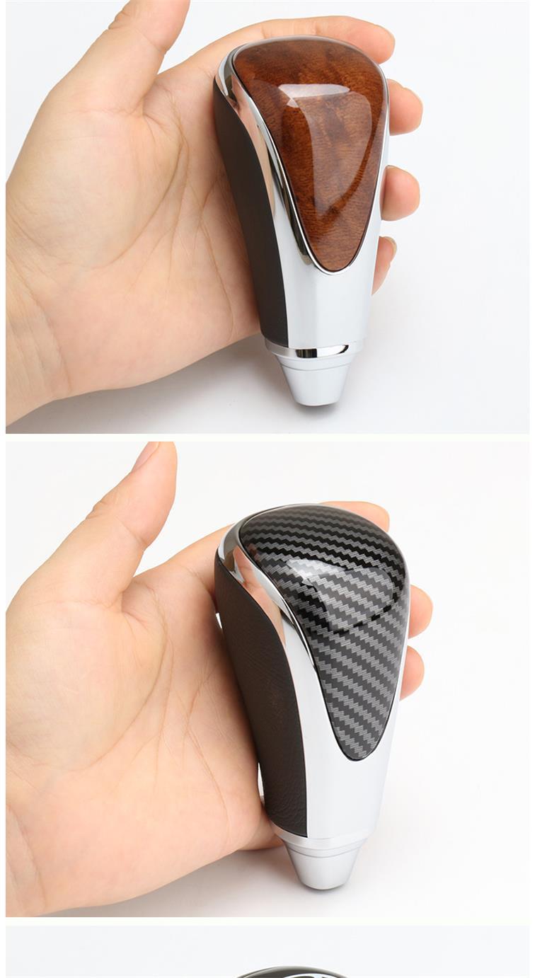 Suitable for Toyota Camry, Corolla, Crown, Highlander, Peach Wood Gear Shift Knob, Gear Lever, Gear Handle