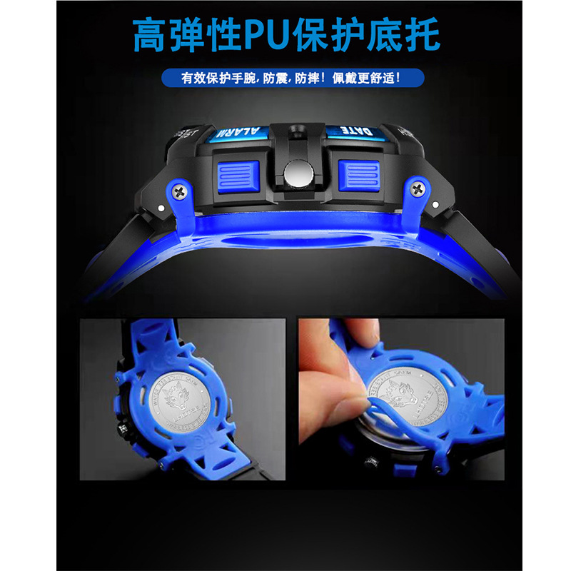 Multi-funcional estudiante de los niños deportes electrónicos reloj de los hombres luminoso impermeable skomei transfronterizo reloj electrónico de cuarzo