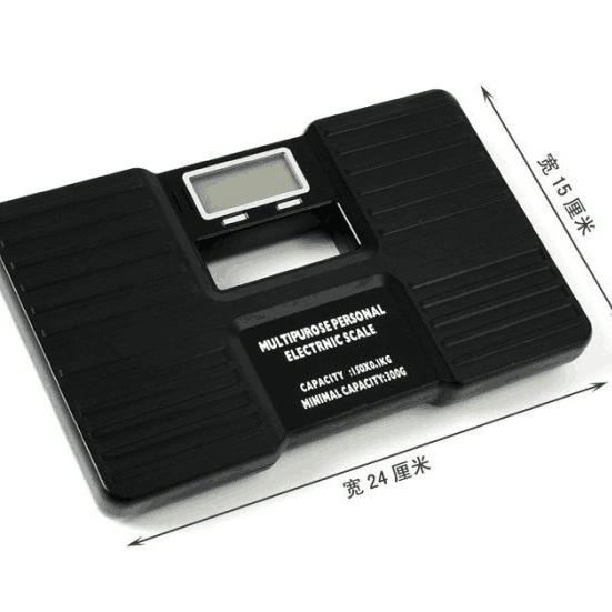 Пластиковые весы для человеческого тела, портативные электронные весы 150 кг
