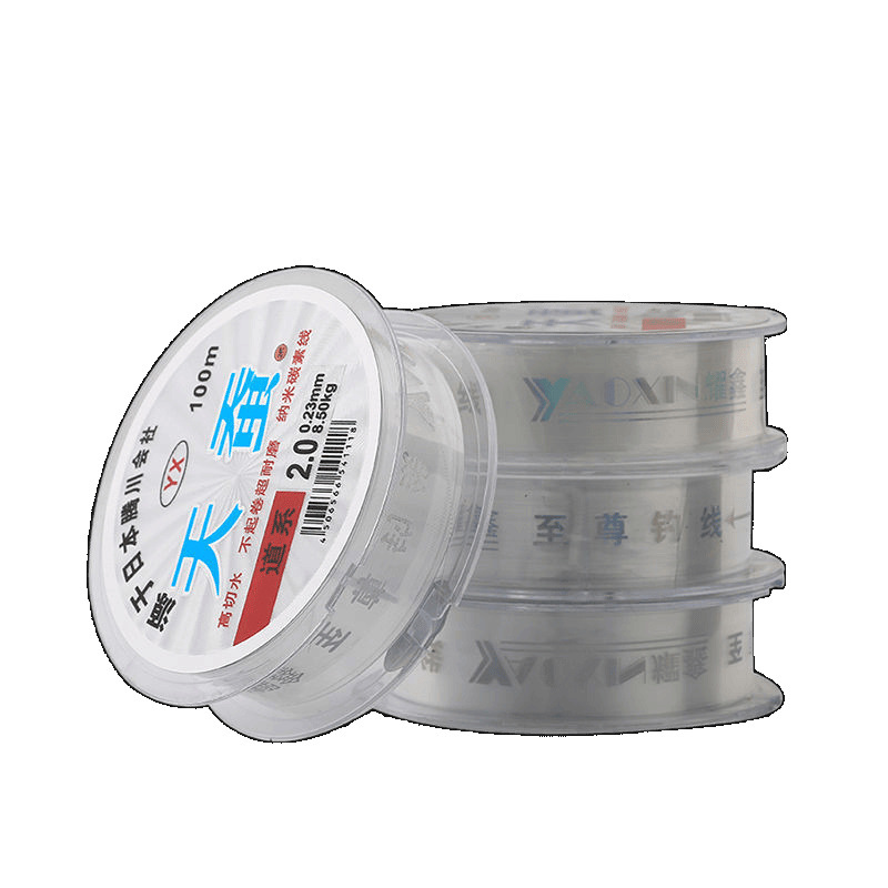 100m línea de nylon línea de pesca de Taiwán línea principal línea de seda transparente línea de fábrica comercio mayorista comercio exterior