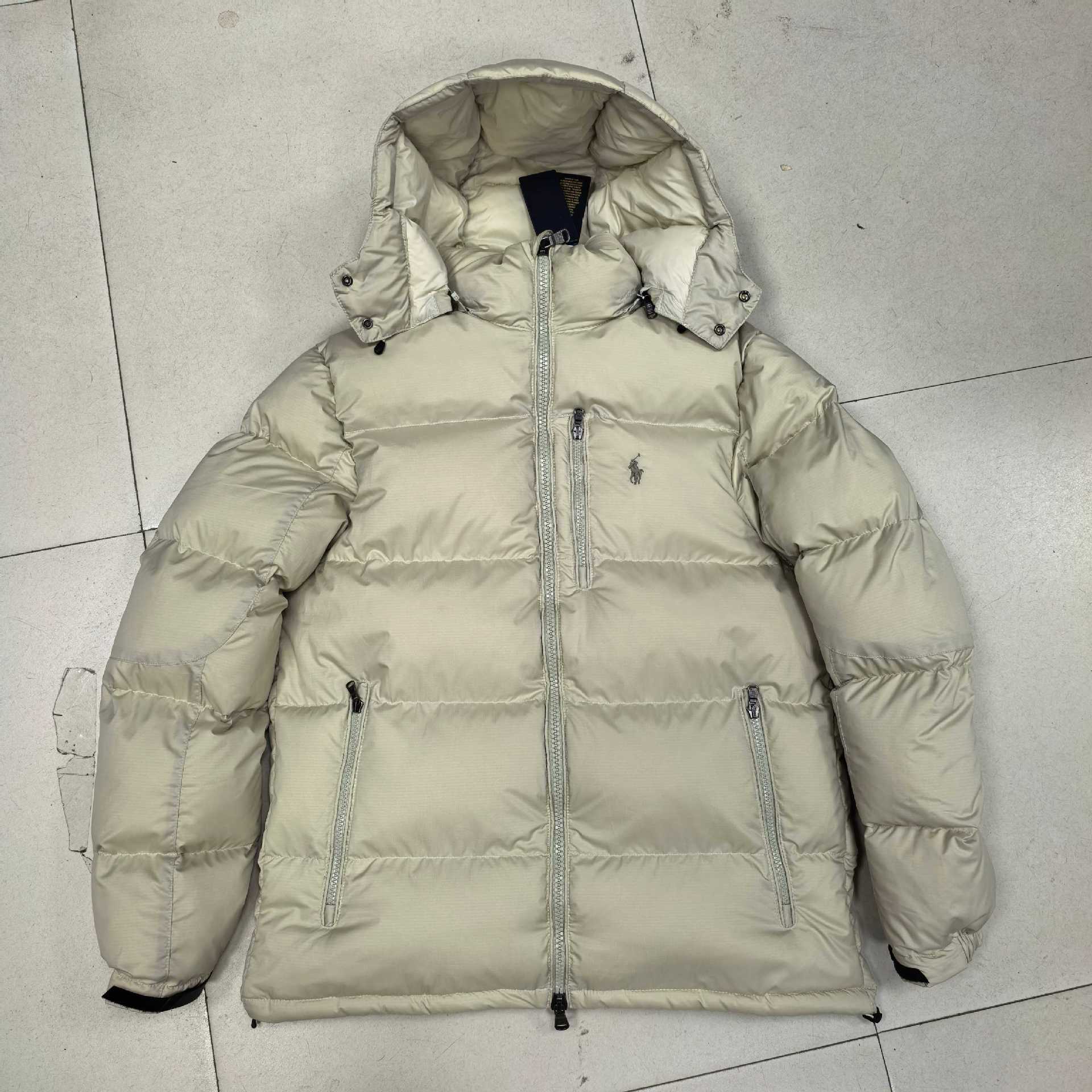 Polo Ralph Lauren Gorham Down Jacket Hooded Basic Sand