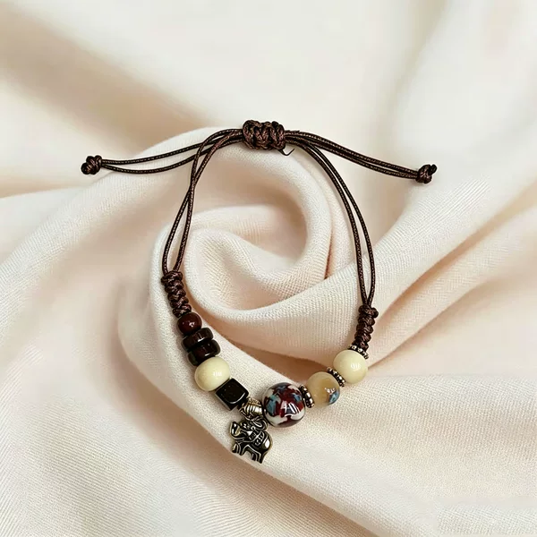 Bohemian Retro Handmade Woven Bracelets, Adjustable Beaded Niche Design Ethnic Style Jewelry Wholesale