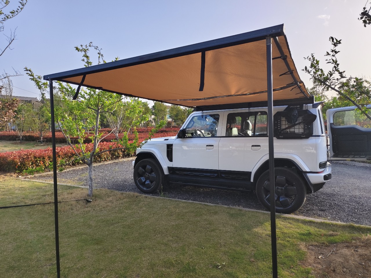 Car Canopy Camping Side Tent Aluminum Alloy Hard Shell Side Tent Side Canopy