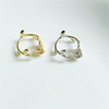 Cute one size brand ring, accessory, Japanese and Korean, flowered, simple and elegant design, on index finger