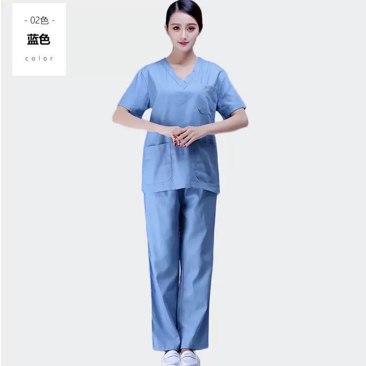 Doctor uniform, long-sleeve, sleeves, set, nurse uniform for work, with short sleeve