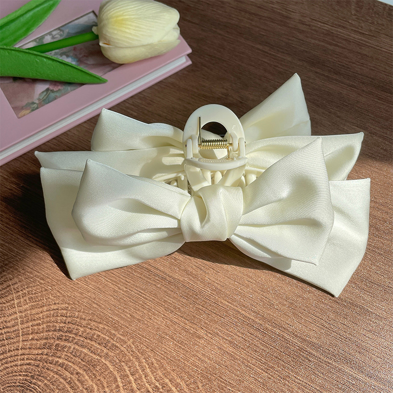 Clip de agarre de lazo de súper hada, parte posterior de la cabeza llena, pinza para el cabello, clip para el cabello de princesa, tocado de clip de tiburón de sentido avanzado