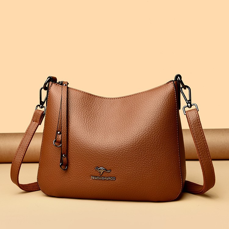 Women's Retro Single Shoulder Crossbody Handbag In Soft Leather_voghion.com