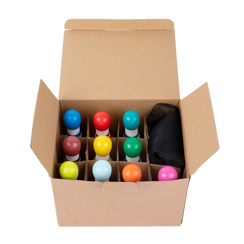 De madera de los niños medio digital de bolos padre-hijo interactivo digital de escritorio cognitivo Juego de Pelota juguetes educativos